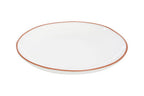 Terracotta White Glazed Dinner Plate
