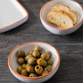 Terracotta Set of 2 White Glazed Mini Bowls