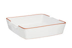 Terracotta White Glazed Oven to Table Dish