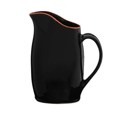Terracotta Black Glazed Pitcher
