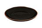 Black Glazed Terracotta Dinner Plate