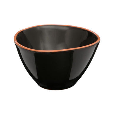 Black Glazed Terracotta Cereal Bowl