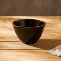 Black Glazed Terracotta Cereal Bowl