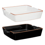 Terracotta Black Glazed Oven to Table Dish