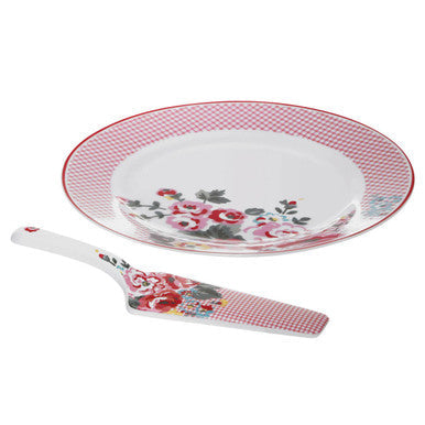 Cake Plate and Slice