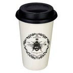 Ceramic Reusable Mug with Silicone Lid