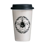 Ceramic Reusable Mug with Silicone Lid