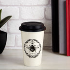 Ceramic Reusable Mug with Silicone Lid