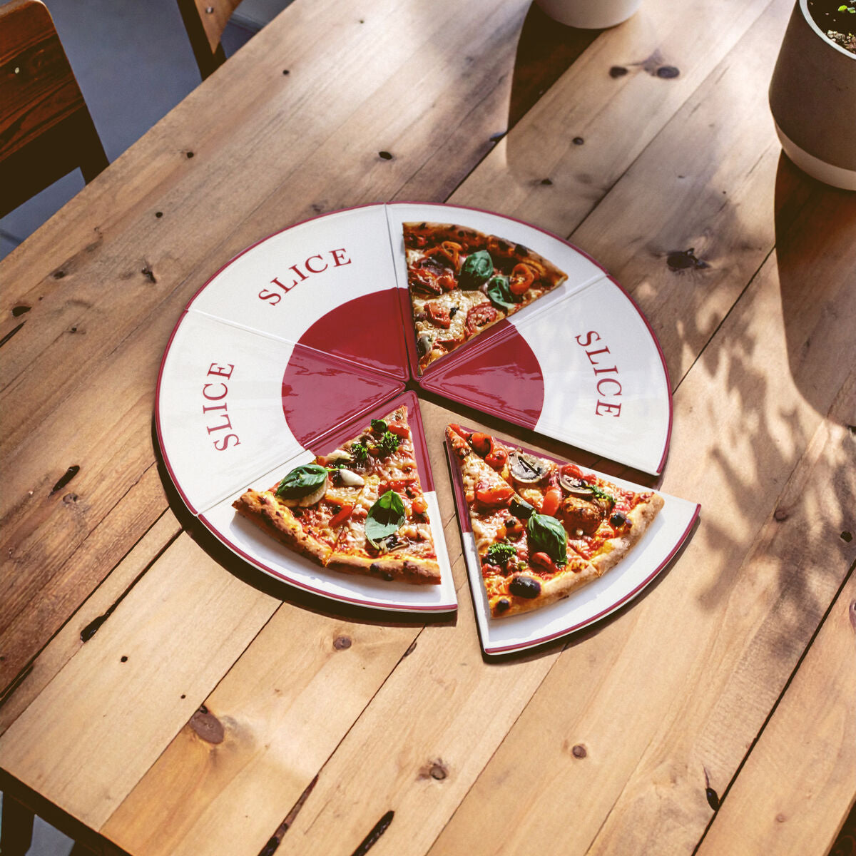 Pizza 6 Slice Plates