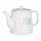 White and Blue Teapot