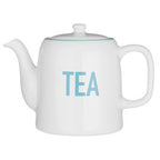 White and Blue Teapot