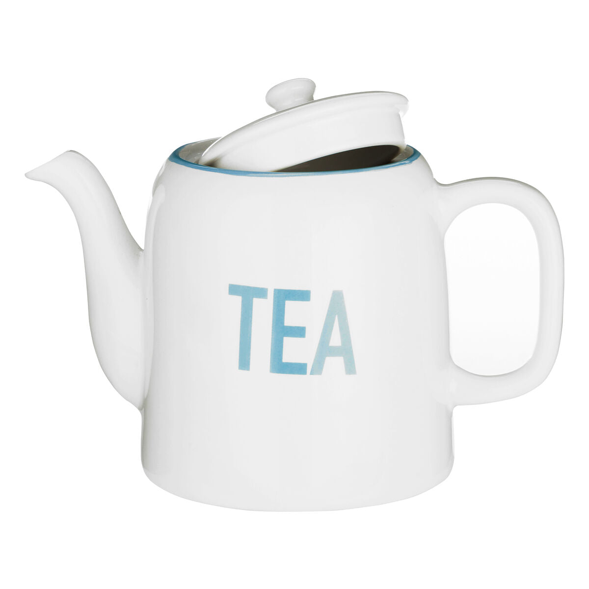 White and Blue Teapot