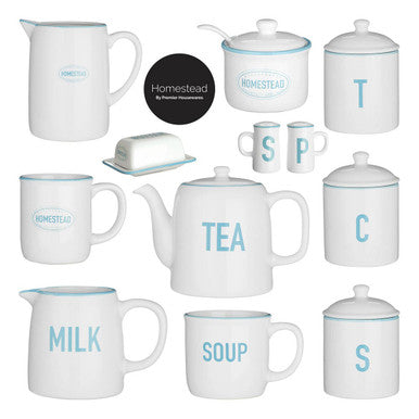 White and Blue Teapot