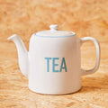 White and Blue Teapot