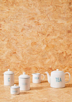 White and Blue Teapot