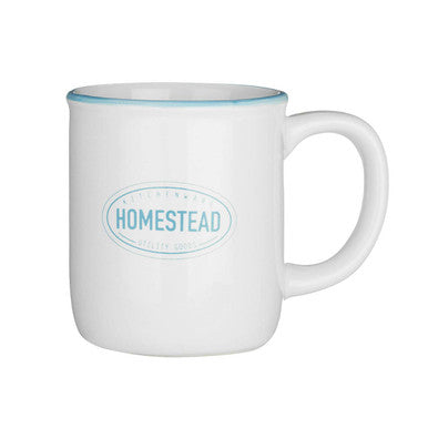 White and Blue Mug