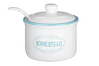 Sugar Pot with Lid and Spoon