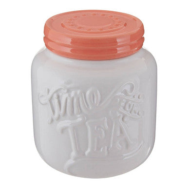 Coral Tea Canister