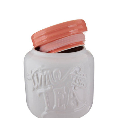 Coral Tea Canister