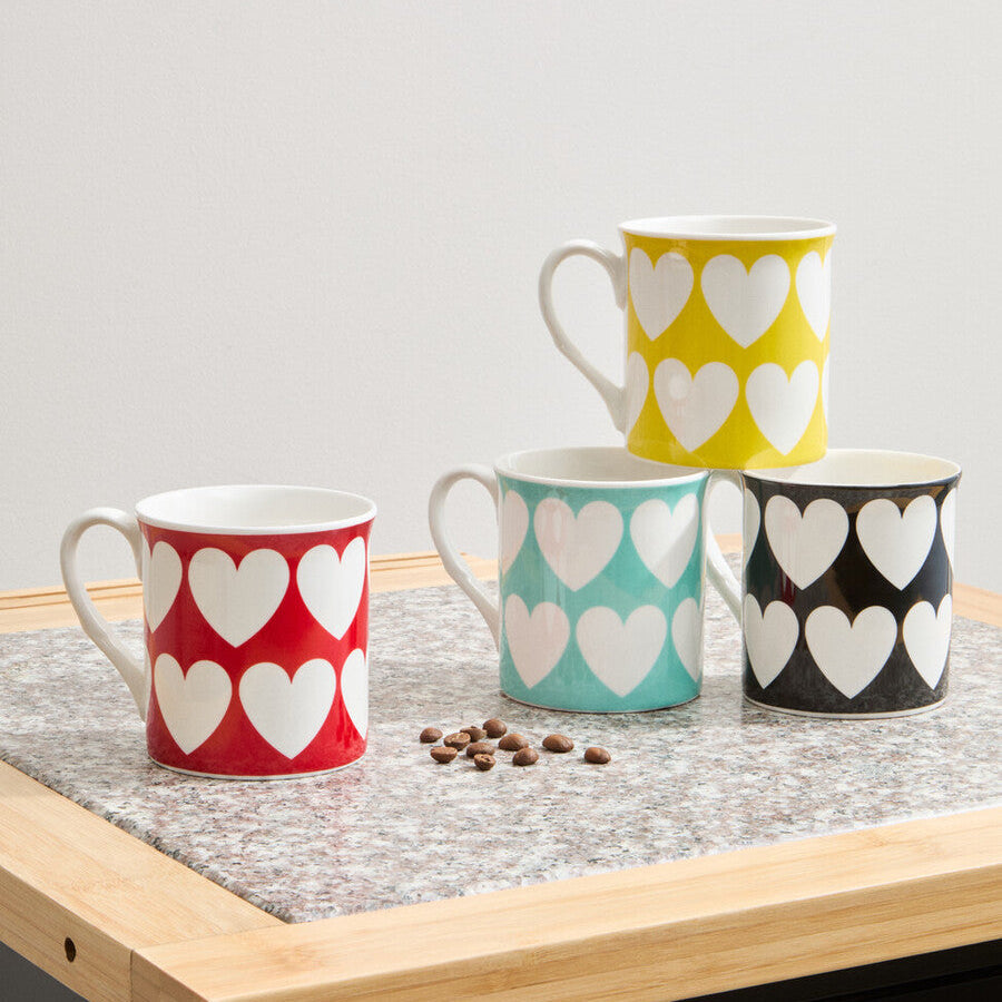 Set of Four Design Mugs