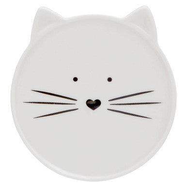 Cat Mug and Coaster | Ivory
