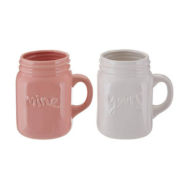 Set of Yours and Mine Mugs