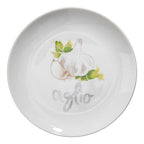 Vegetable Motif Antipasti Plates Set of Four
