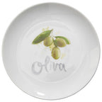 Vegetable Motif Antipasti Plates Set of Four