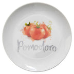 Vegetable Motif Antipasti Plates Set of Four