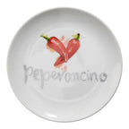 Vegetable Motif Antipasti Plates Set of Four