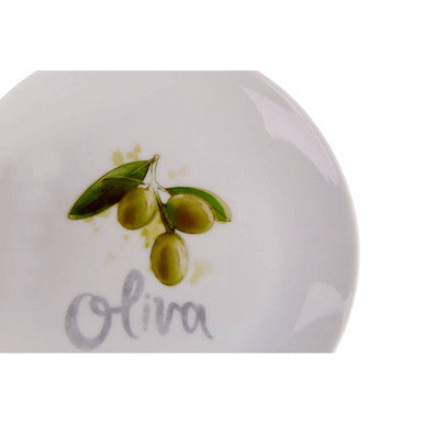 Vegetable Motif Antipasti Plates Set of Four