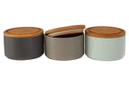 Set Of Three Stacking Canisters