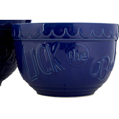 Set of Two Blue and White Mixing Bowls