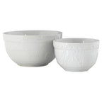 White Set of Two Mixing Bowls