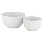 White Set of Two Mixing Bowls