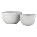 White Set of Two Mixing Bowls