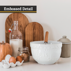 White Set of Two Mixing Bowls