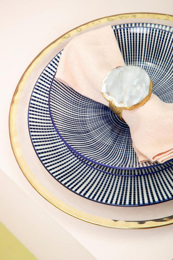 12 Piece Blue and White Dinner Set