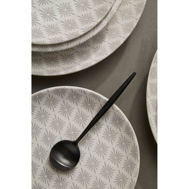 Grey and White 12 Piece Dinner Set