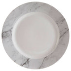 16 Piece White and Grey Marble Design Dinner Set