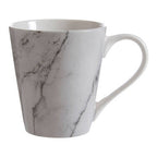 16 Piece White and Grey Marble Design Dinner Set