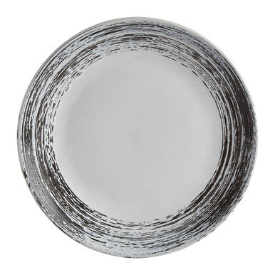 12 Piece Black and White Dinner Set