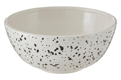 Black and White Speckled Salad Bowl