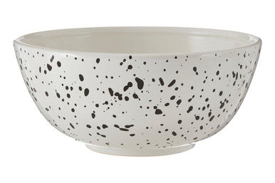 Black and White Speckled Salad Bowl