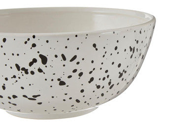 Black and White Speckled Salad Bowl