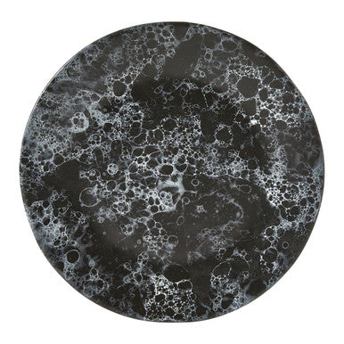 Black Marble Effect Dinner Plate