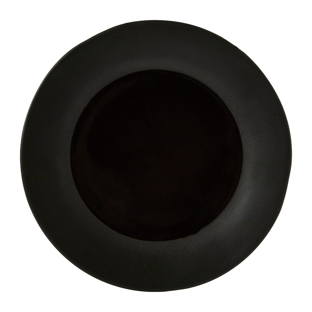 Black Stoneware Dinner Plate