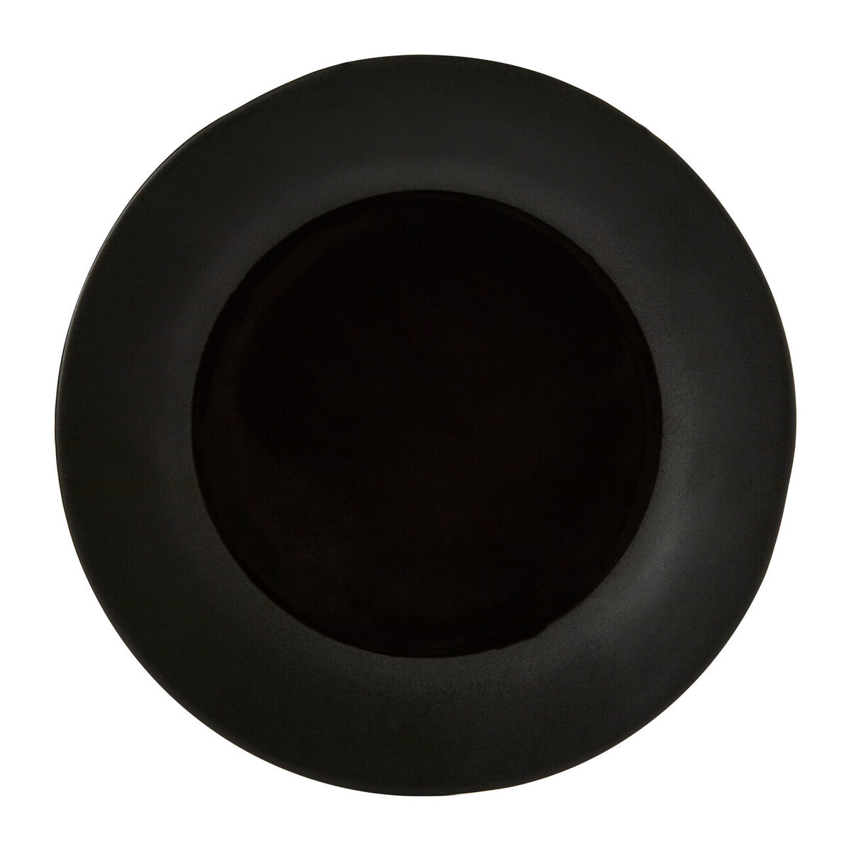 Black Stoneware Dinner Plate