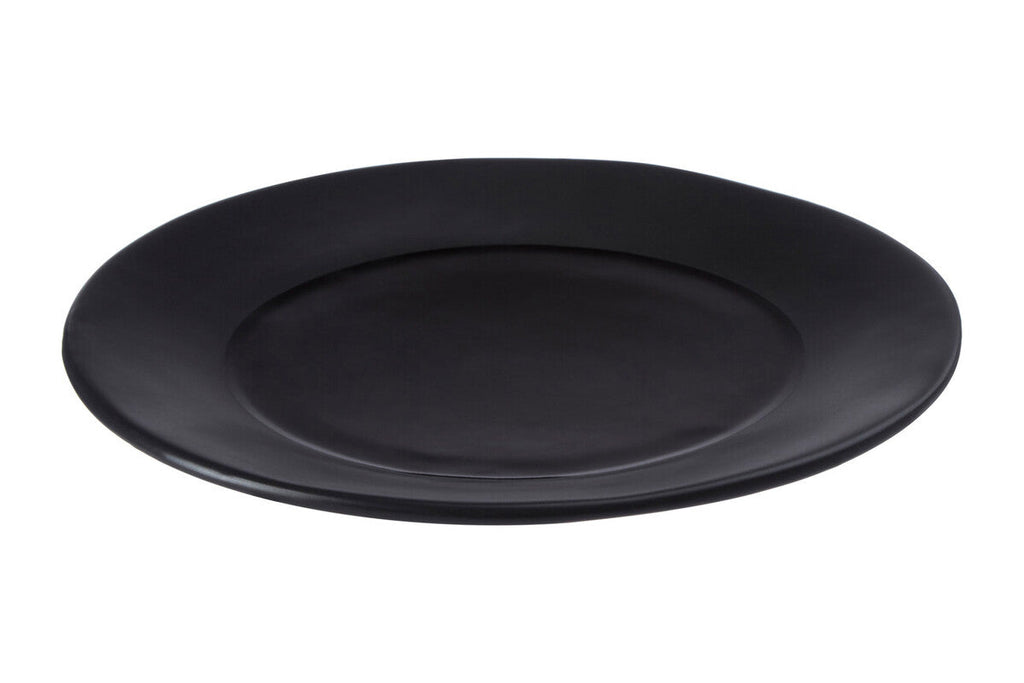 Black Stoneware Dinner Plate