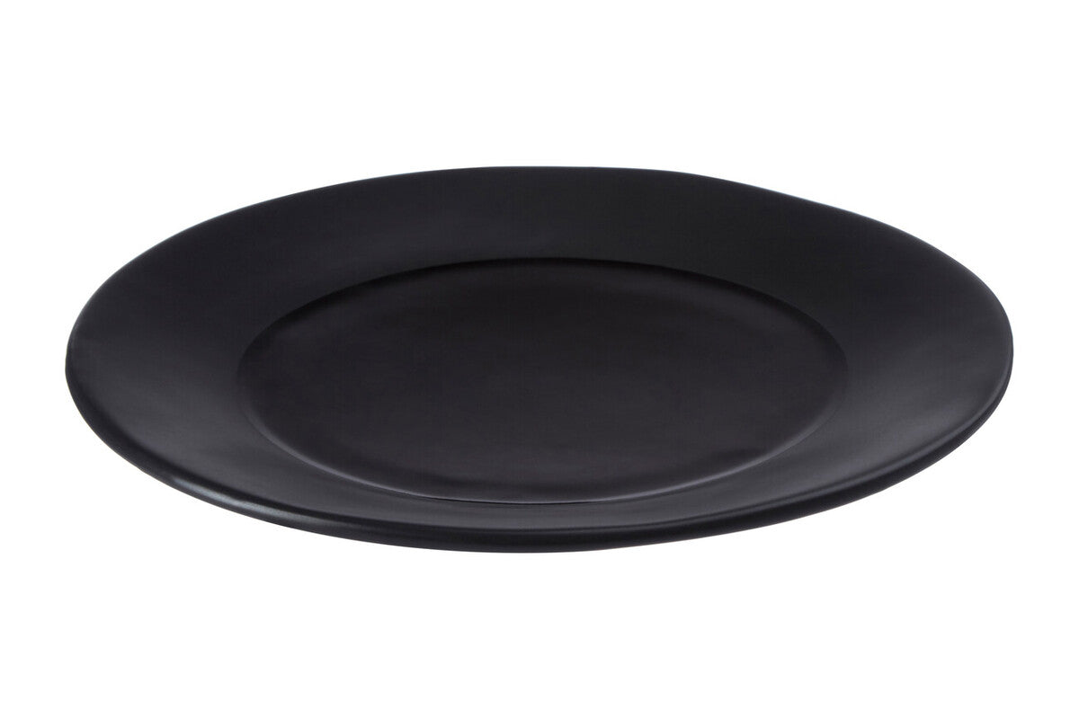 Black Stoneware Dinner Plate